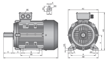 0,18 KW OMT4 63 2-4 B3 230/400V SILNIK ELEKTRYCZNY