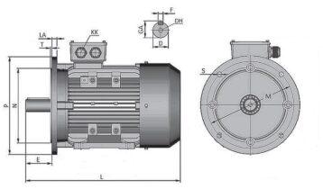 0,18 KW OMT4 63 2-4 B5 230/400V SILNIK ELEKTRYCZNY