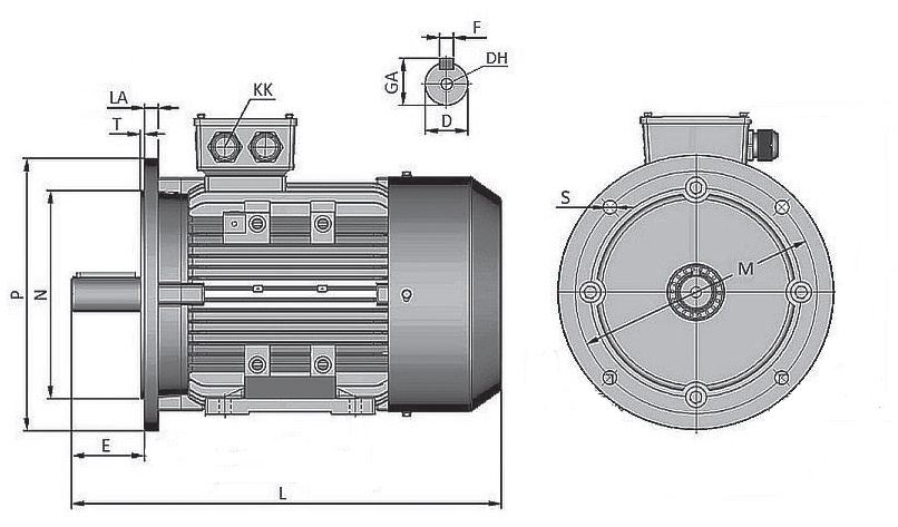 0,18 KW OMT4 63 2-4 B5 230/400V SILNIK ELEKTRYCZNY
