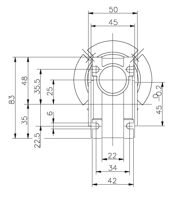NMRV 025 i=10 PAM 56B14 (9/80) przekładnia ślimakowa Motovario - obrazek 3
